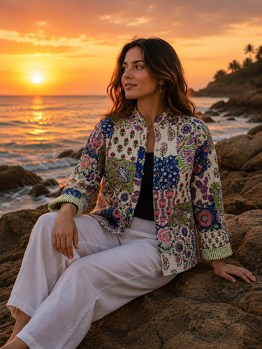 Women floral patchwork - women's,